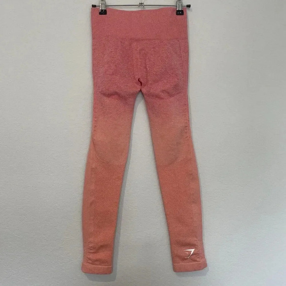 Gymshark Adapt Ombre Seamless Leggings Womens Size Small Pink Activewear - Picture 6 of 6
